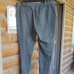 Ultra-Stretch Ponte Straight Leg Pant - Regular Size: XL Color: CHARCOAL